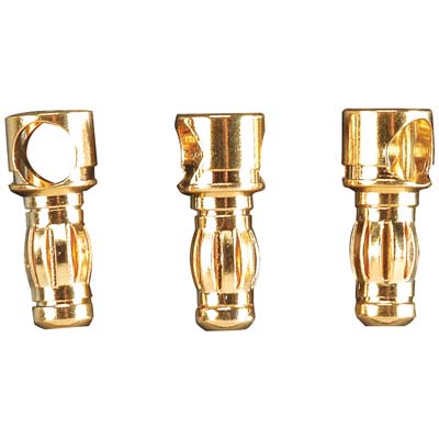 ElectriFly Gold Plated Bullet Connector Male 3.5mm (3)