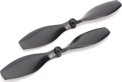 Blade Prop, Clockwise Rotation, Blk (2): Nano QX