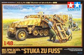 Tamiya 1/48 Mtl. SPW. Sd.Kfz. 251/1 Ausf.D Stuka Zu Fuss