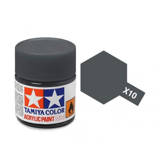 TAMIYA X-10 GUN METAL ACRYLIC MINI 10ML