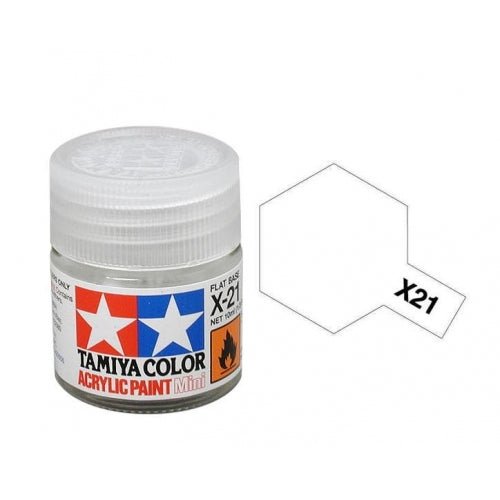 TAMIYA X-21 FLAT BASE ACRYLIC MINI 10ML