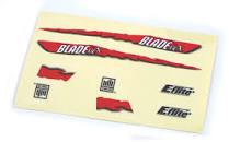 Blade Decal Sheet, Red Graphics: BMCX