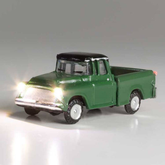 Woodland Scenics - Green Pickup - Just Plug® Lighted Vehicle -- Green - N - JP5610