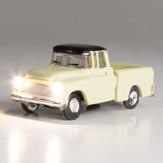 Woodland Scenics - Just Plug® Lighted Vehicle -- Work Truck (Light Yellow) - N