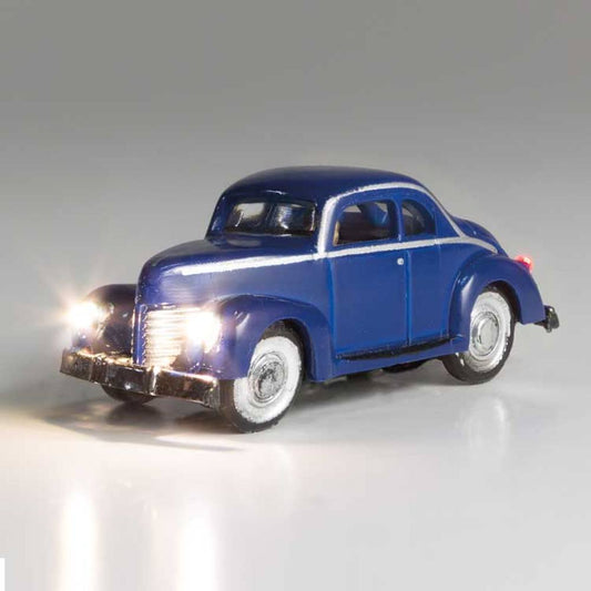 Woodland Scenics - Blue Coupe - Just Plug® Lighted Vehicle -- Blue - N - JP5618