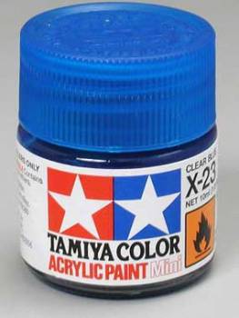 TAMIYA X-23 CLEAR BLUE ACRYLIC MINI 10ML