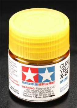 TAMIYA X-24 CLEAR YELLOW ACRYLIC MINI 10ML